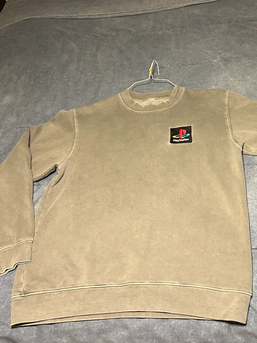 Travis Scott Playstation Cactus Jack Mens Medium Crewneck Sweatshirt Gray